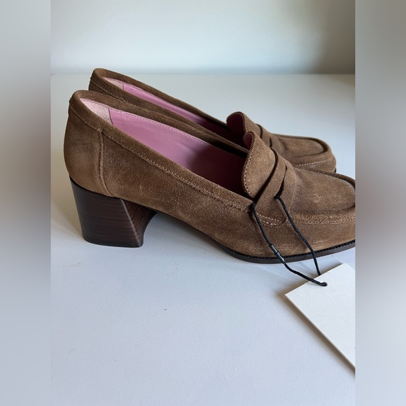 Rouje Heels Mules Tan Suede - Picture 4 of 7